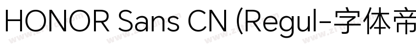 HONOR Sans CN (Regul字体转换